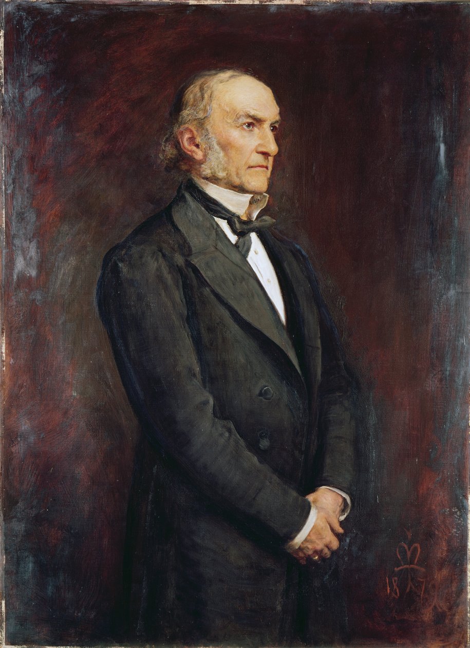 Porträtt av William Ewart Galdstone (1809-1898) 1879 av John Everett Millais