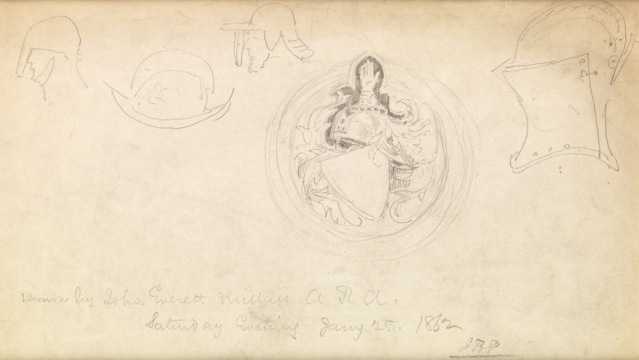 Skiss till ett vapen, 1862 av John Everett Millais
