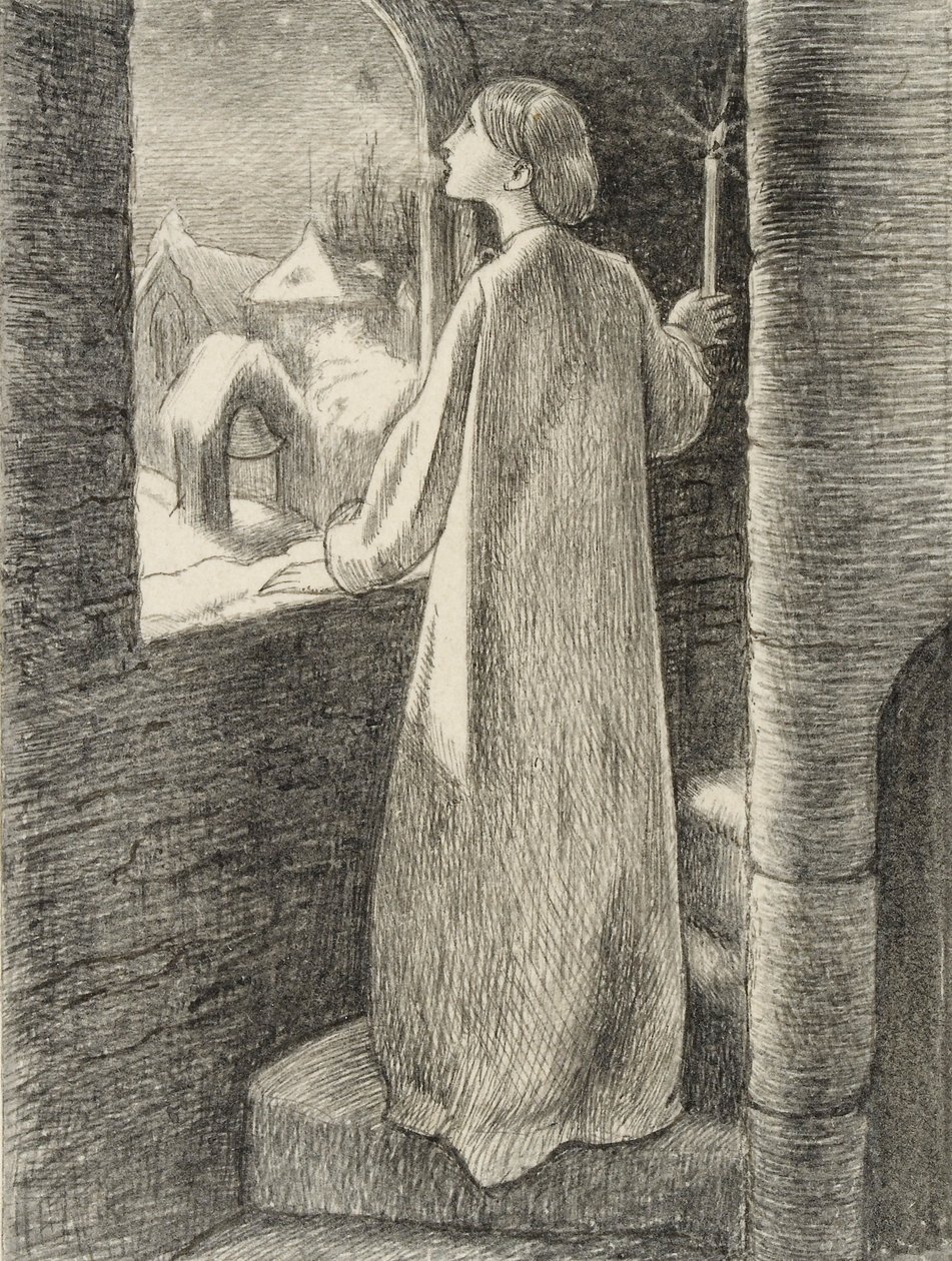 St Agnes Afton, c1857 av John Everett Millais