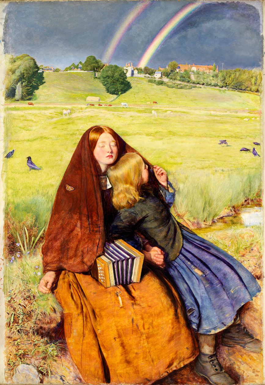 Den blinda flickan, 1854-56 av John Everett Millais