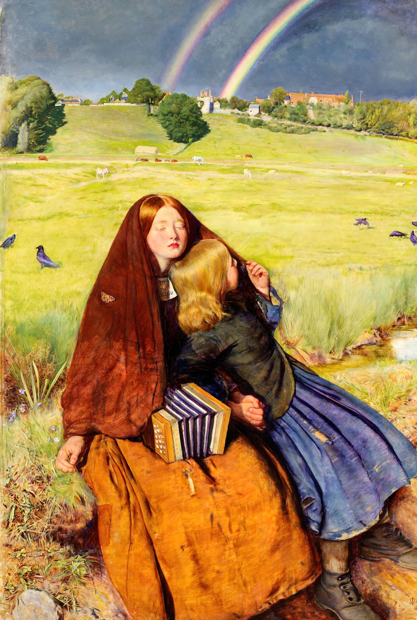Den blinda flickan, 1856. av John Everett Millais