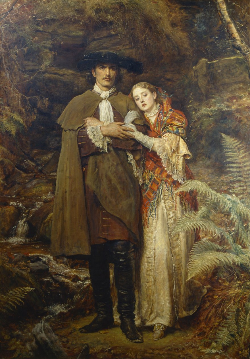 Bruden från Lammermoor av John Everett Millais