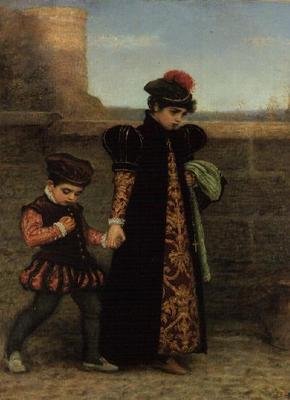 The Girlhood of St. Teresa (olja på duk) av John Everett Millais