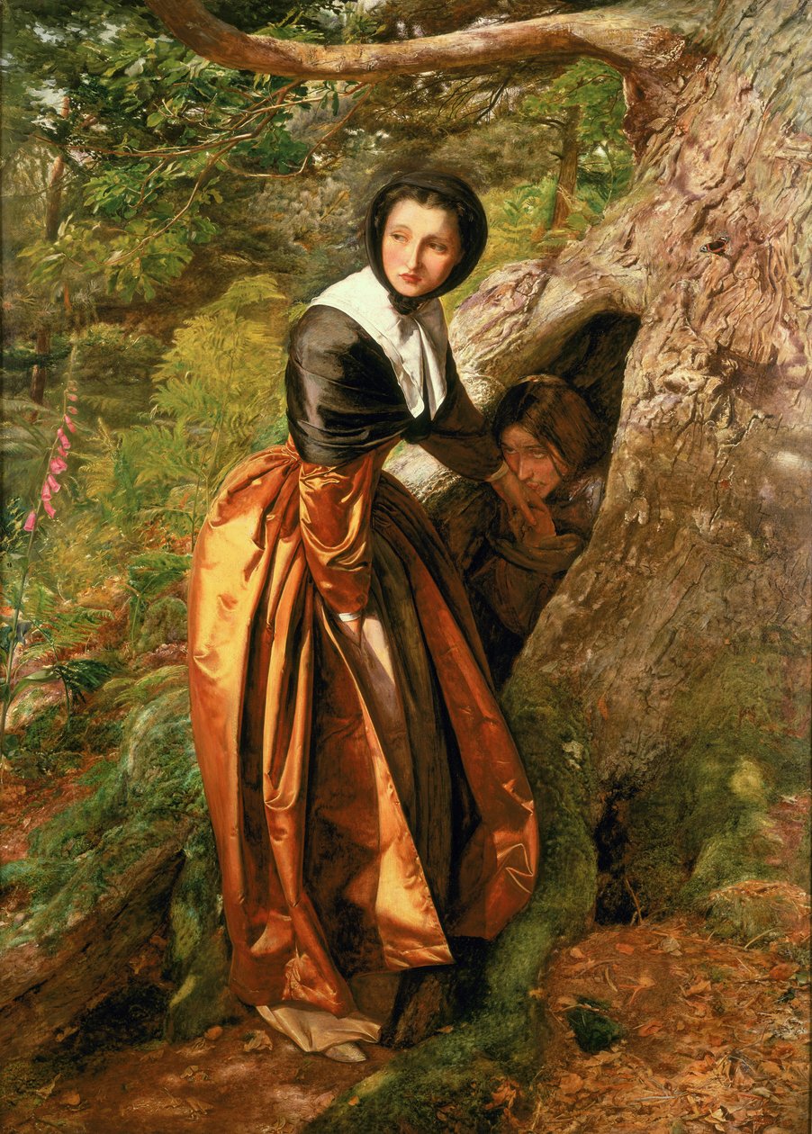 Den förbjudna rojalisten, 1651, 1852-53 av John Everett Millais