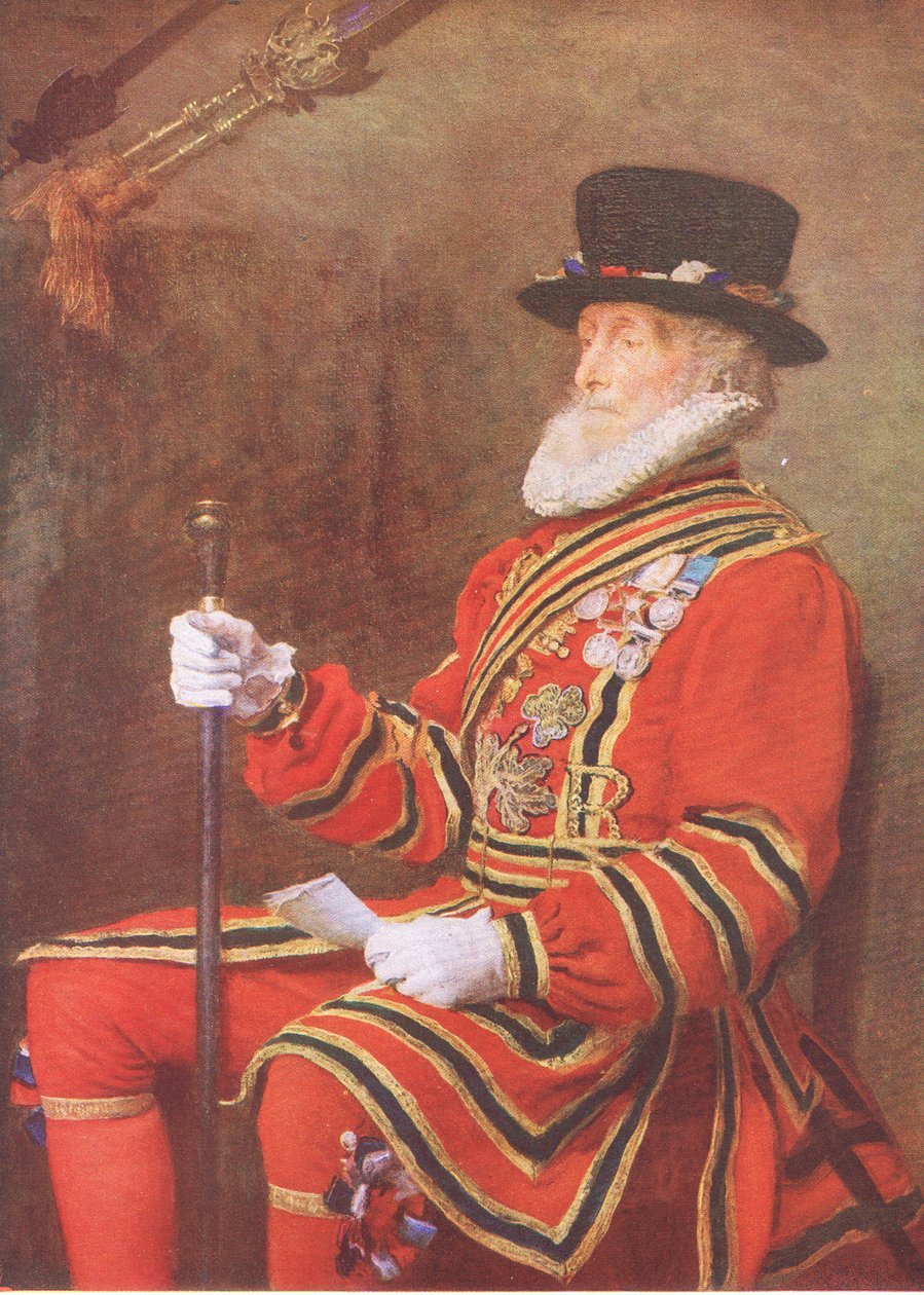 The Yeoman of the Guard, från My Magazine, pub.1922 av John Everett Millais