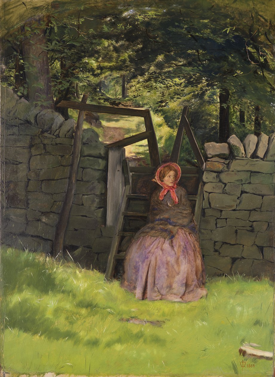 Väntar, 1854 av John Everett Millais