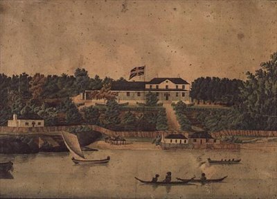 First Government House, Sydney, ca 1807 (akvarell) av John Eyre