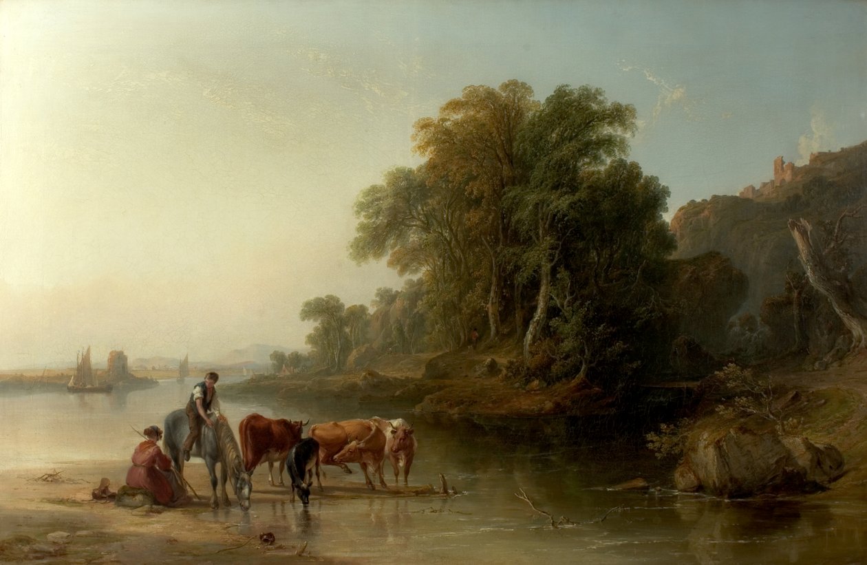 Vattenplatsen, 1840 av John F. Tennant