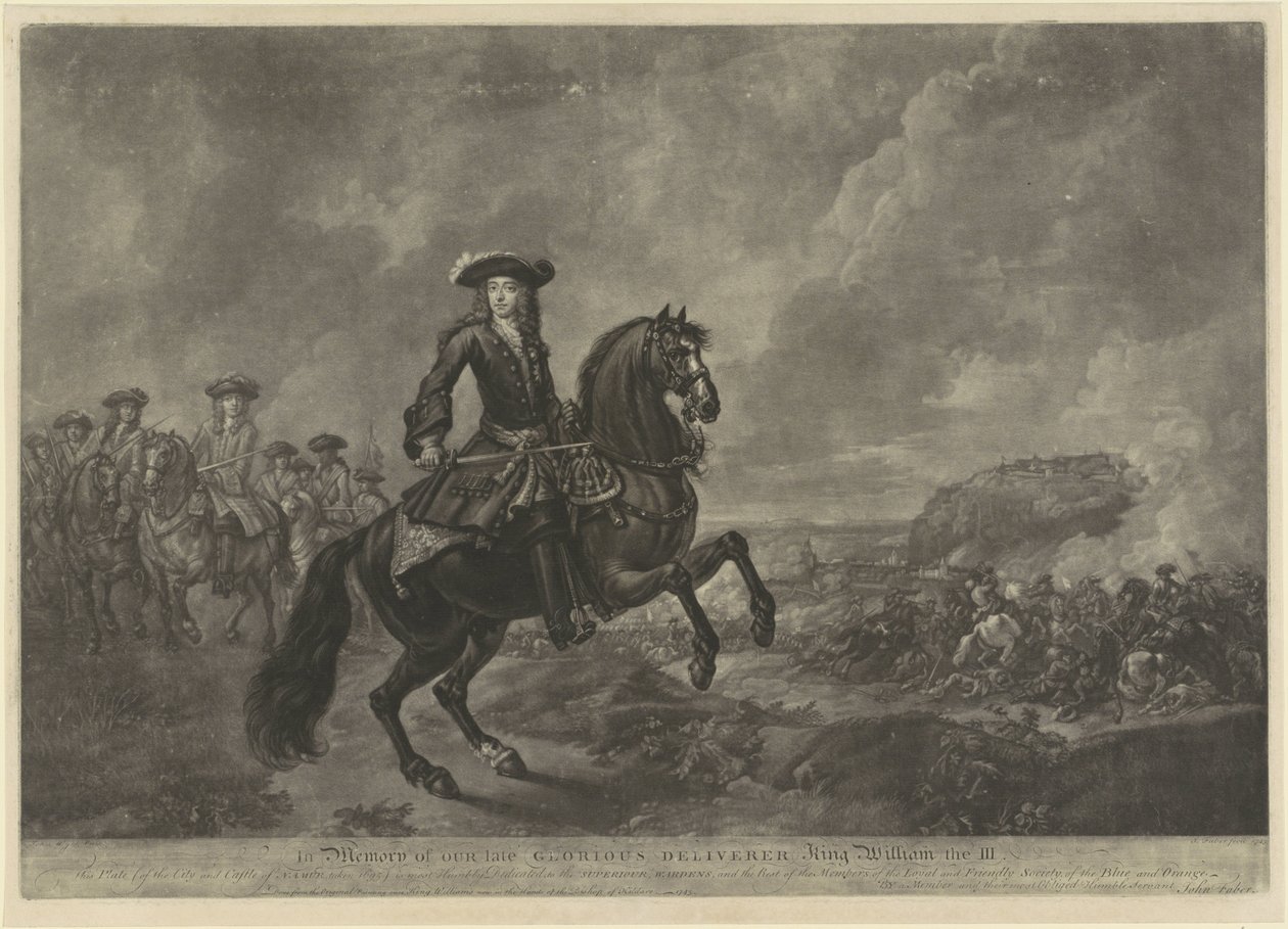 Ridsporträtt av Vilhelm III, Prins av Orange av John Faber (II)