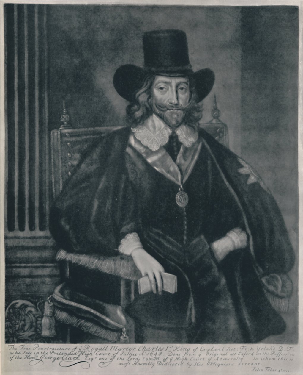 Porträtt av Karl I, c1620-1649, 1928 av John Faber the Elder