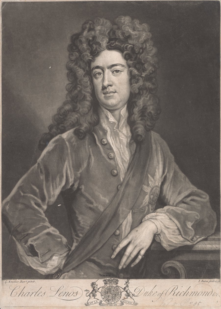 Charles Lennox, 1:e hertig av Richmond av John Faber the younger