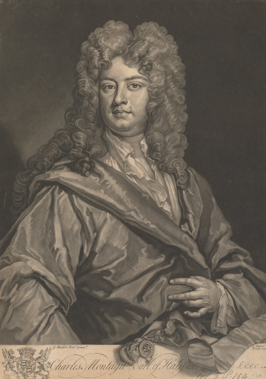 Charles Montagu, 1:e jarl av Halifax av John Faber the younger