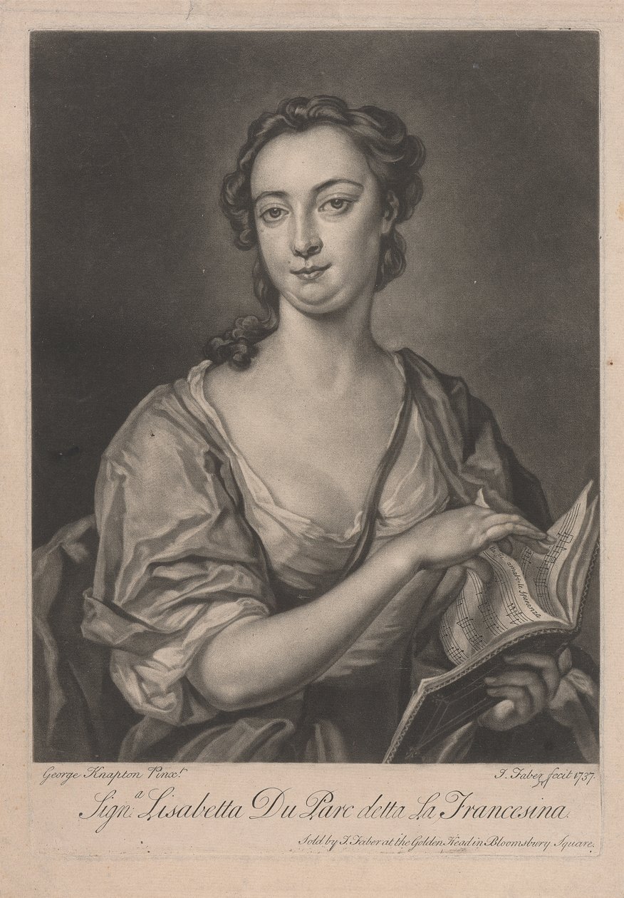 Signa Lisabetta DuParc heter La Francesina av John Faber the younger
