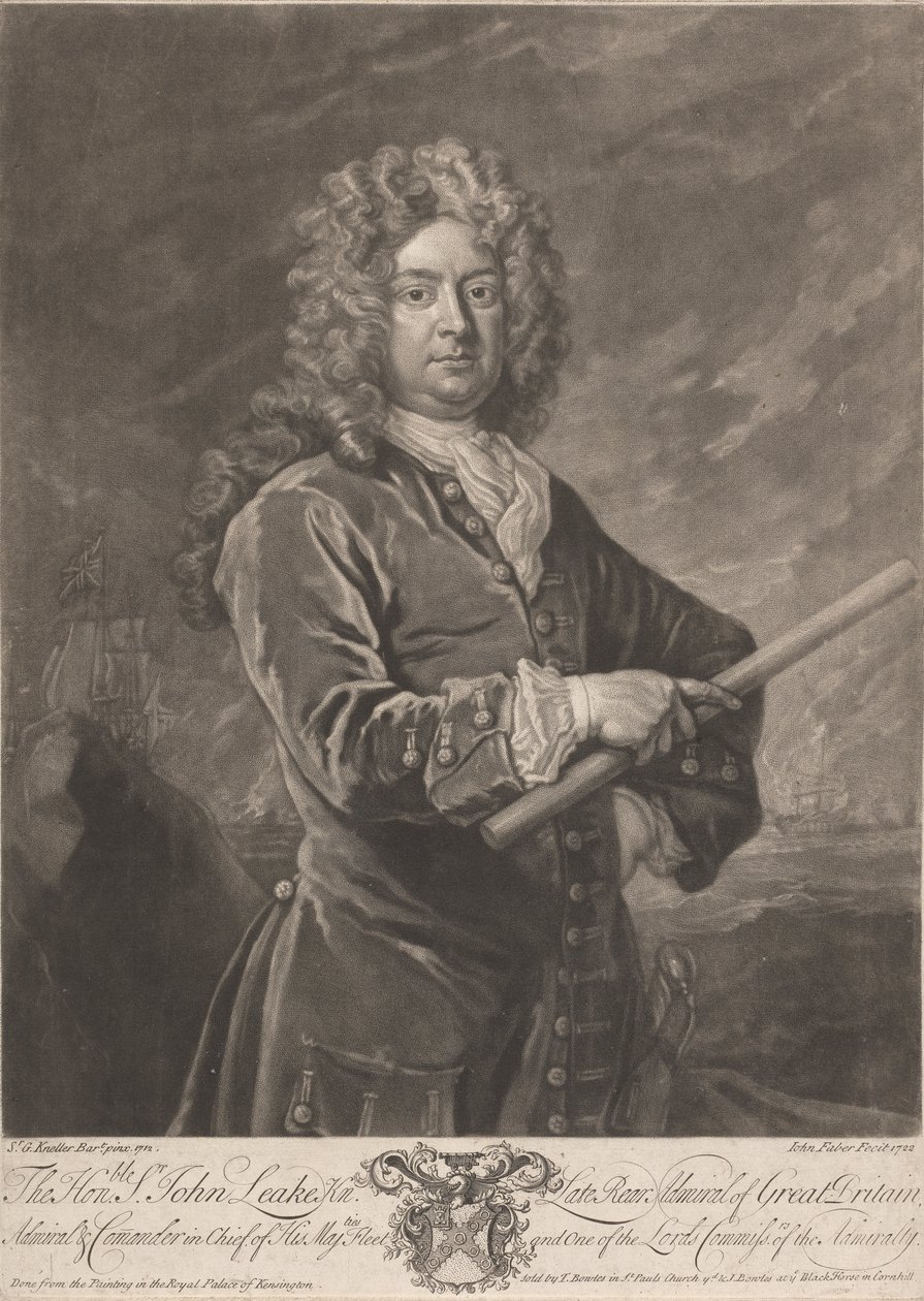 Den ärade John Leake av John Faber the younger