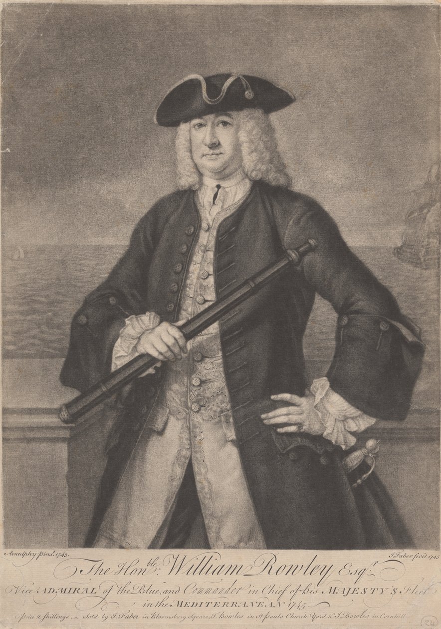 Den ärade William Rowley Esq. av John Faber the younger