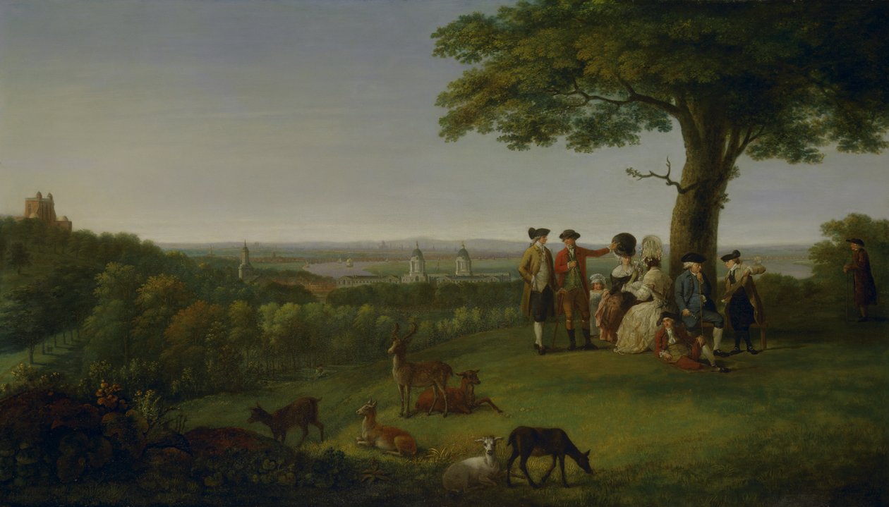 One Tree Hill, Greenwich, med London på avstånd av John Feary