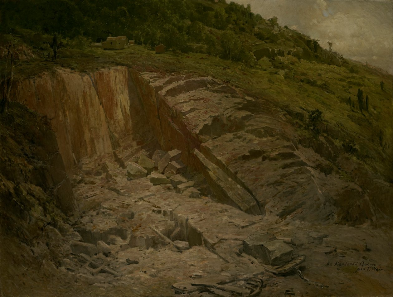 Ett övergivet stenbrott av John Ferguson Weir