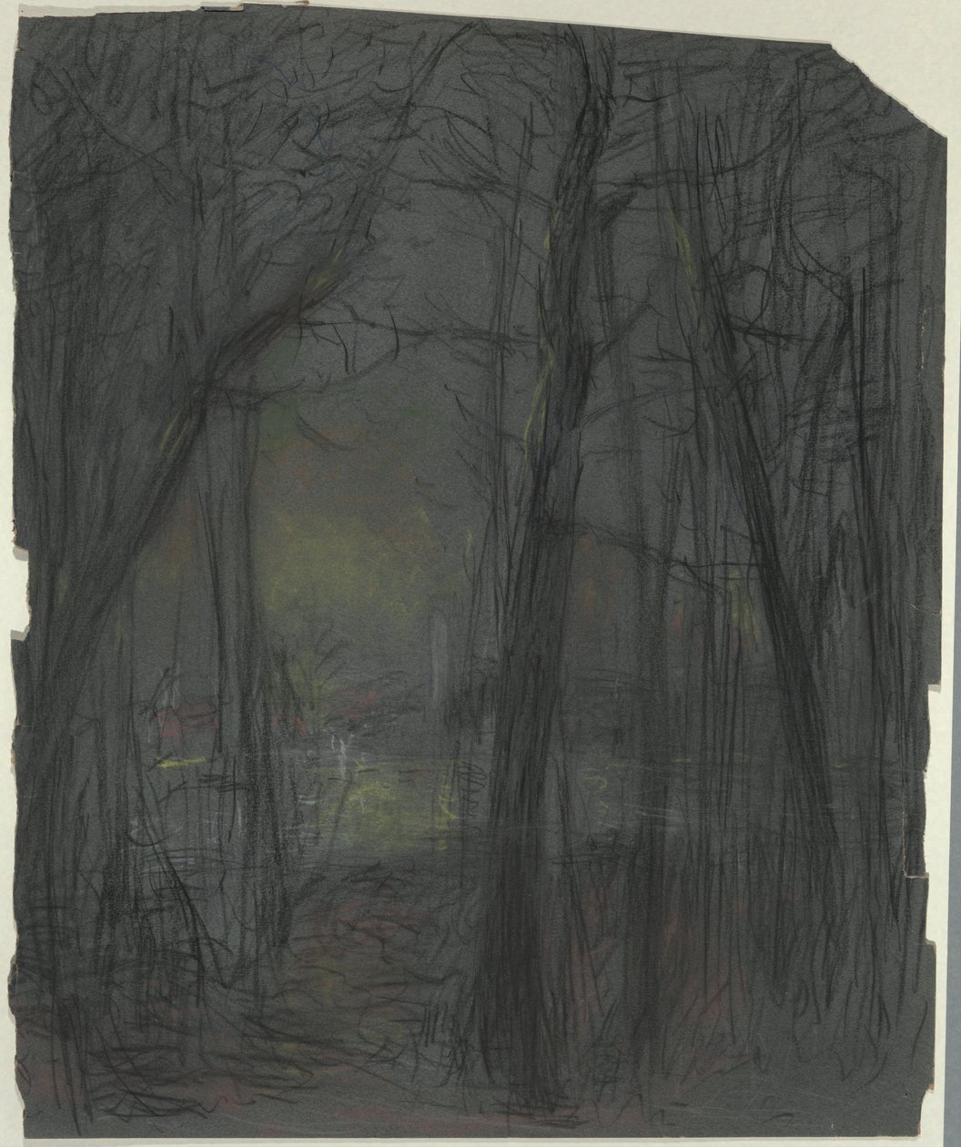 Skogsscen av John Ferguson Weir