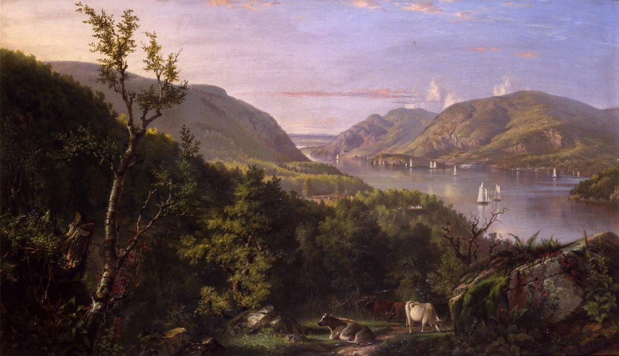 Utsikt över högländerna från West Point, 1862 av John Ferguson Weir