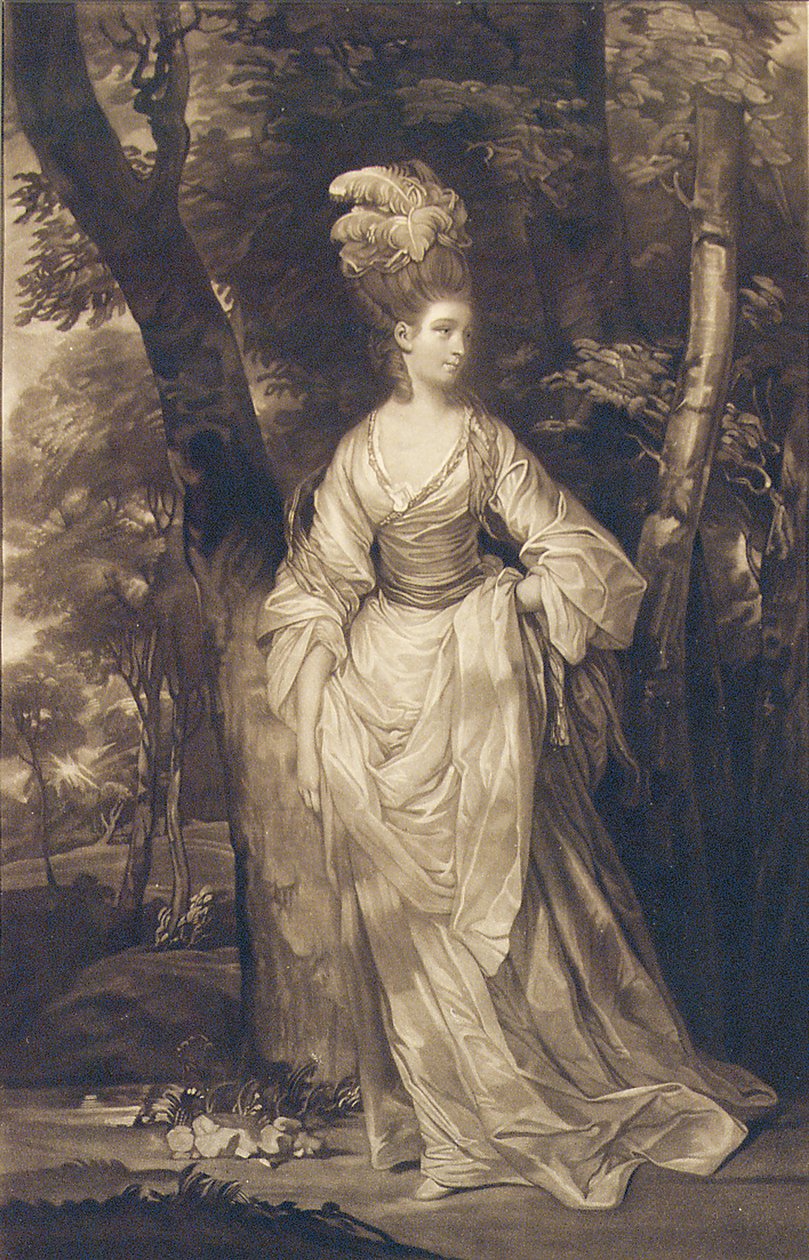 Elizabeth, hertiginna av Hamilton, Brandon och Argyll, efter C. Read, 1770 av John Finlayson