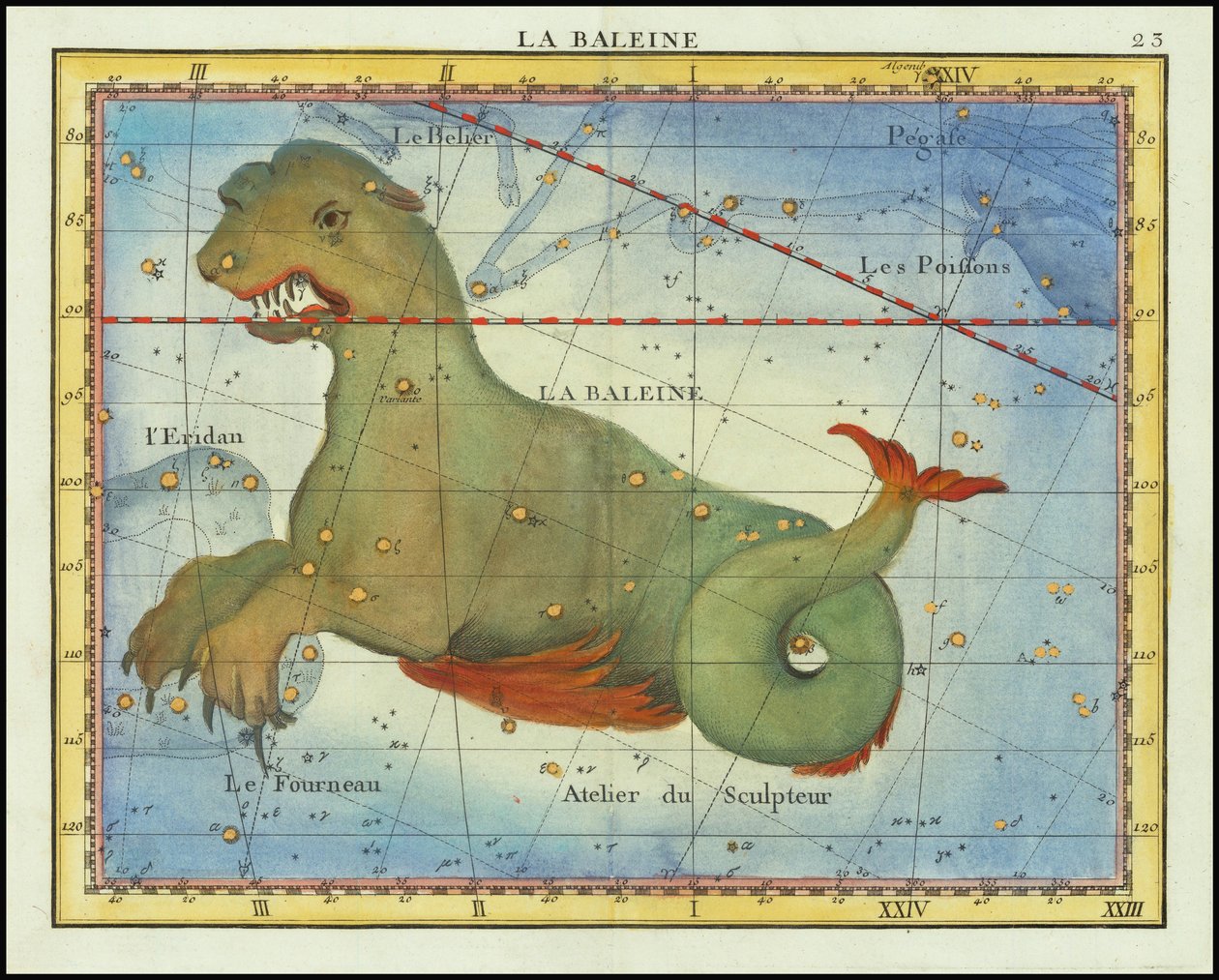 1776 - John Flamsteed - La Baleine (Cetus) av John Flamsteed