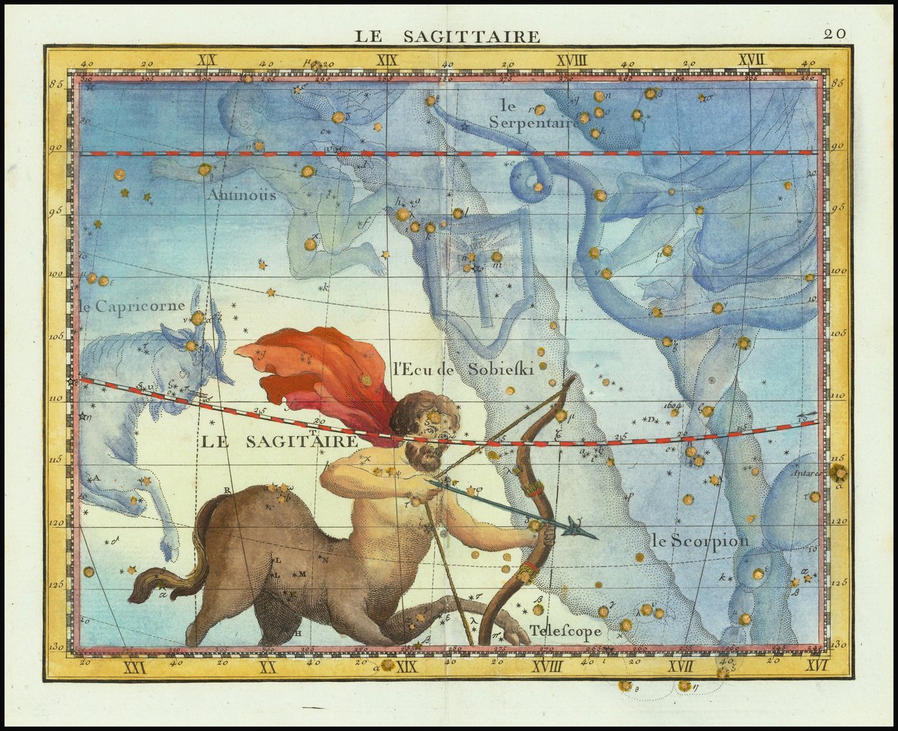 1776 - John Flamsteed - La Sagittaire (Skytten) av John Flamsteed