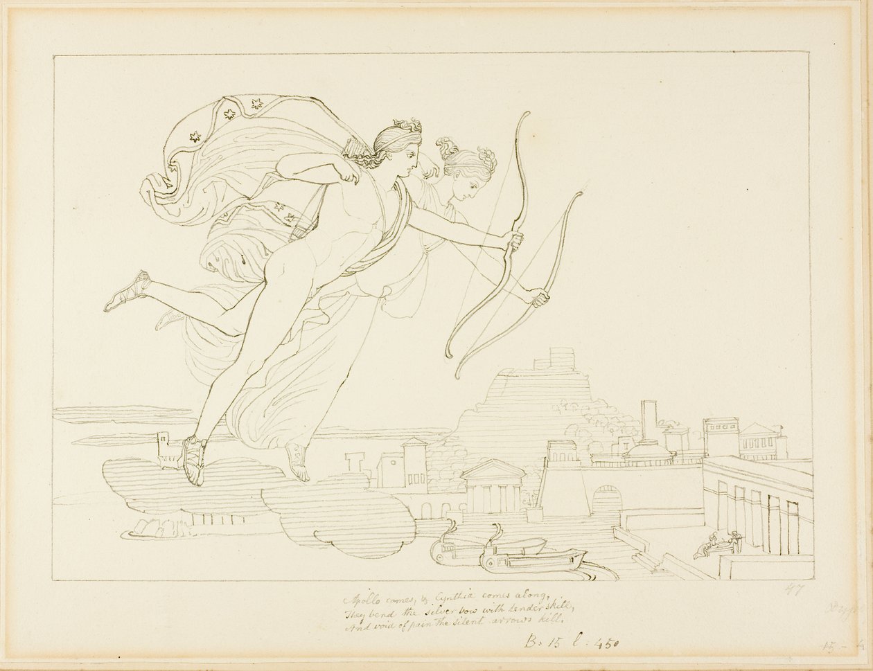 Apollo och Diana av John Flaxman