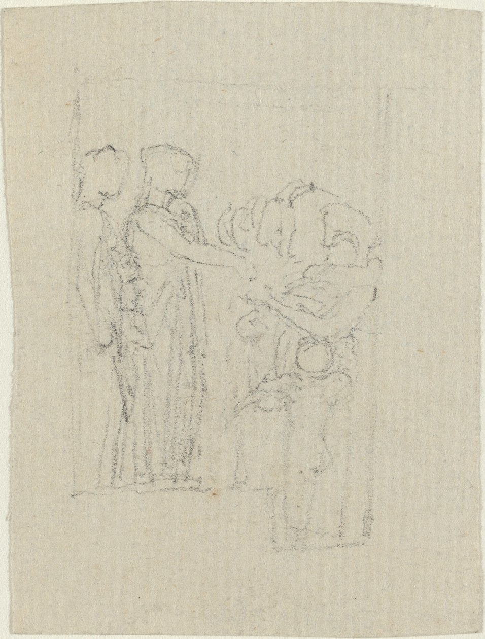 Beggars at a Door (Studier för Yarborough-monumentet) av John Flaxman