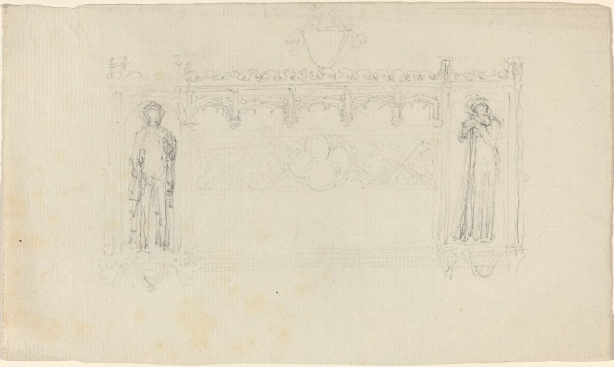 Design för Simcoe-monumentet, Exeter Cathedral av John Flaxman