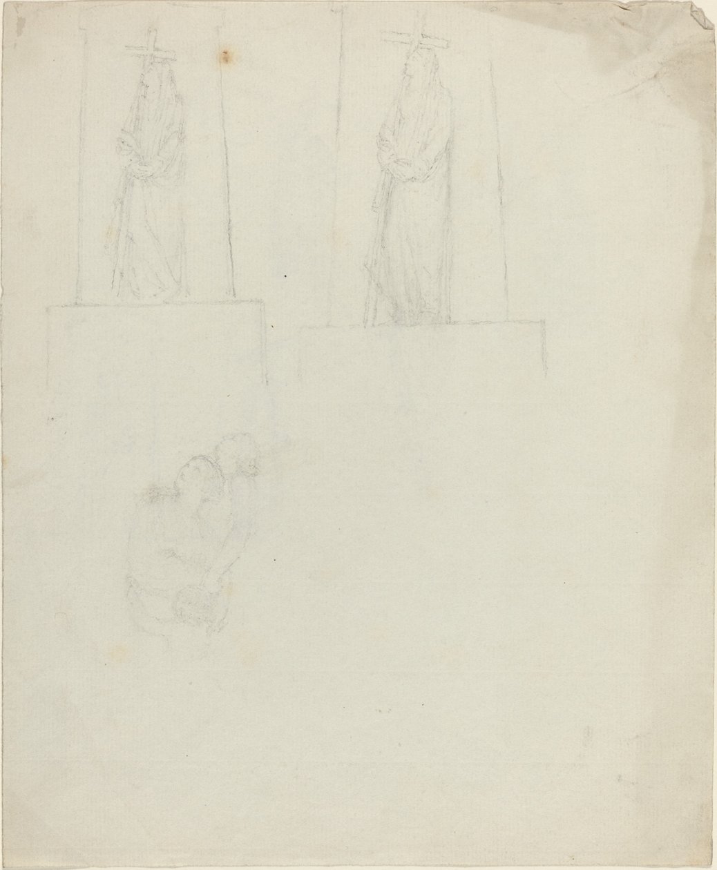 Design för ett monument [recto and verso] av John Flaxman