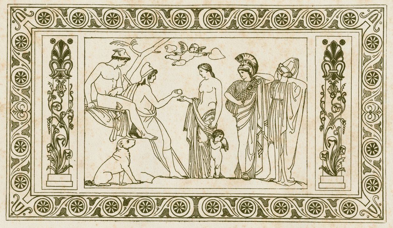 Dom i Paris (illustration) av John Flaxman