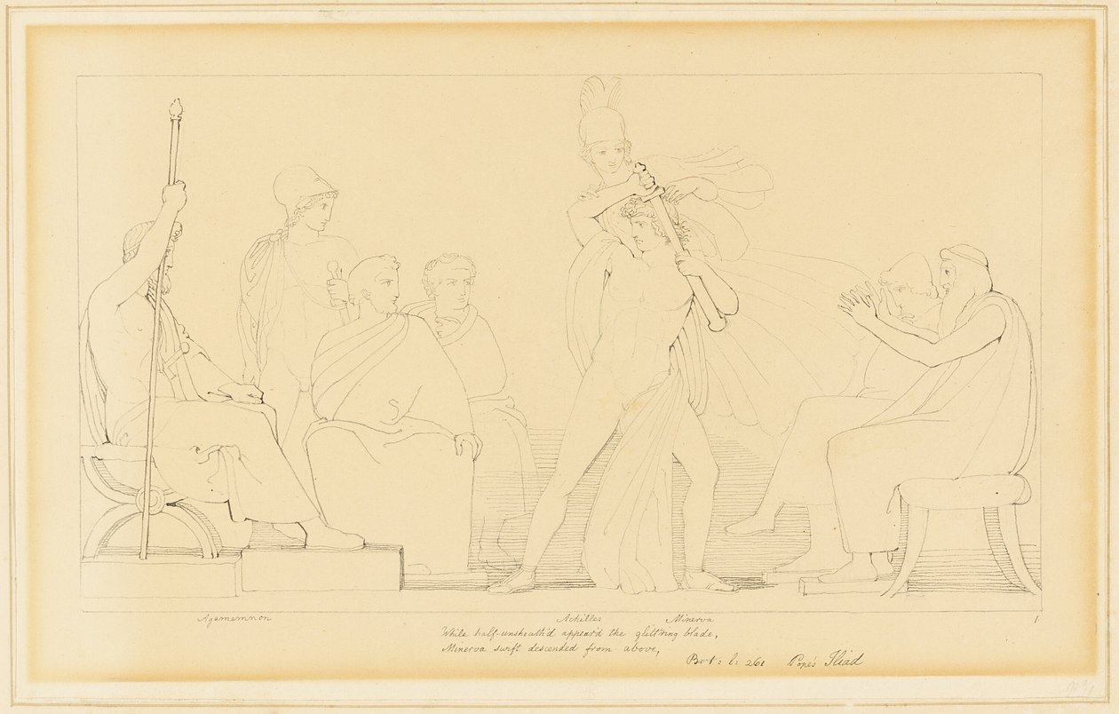 Minerva och Achilles av John Flaxman