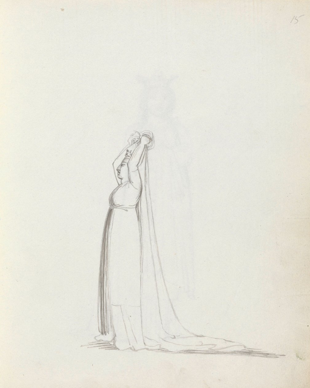 Mrs Siddons som Constance, 1783 (penna, bläck och tvätt på papper) av John Flaxman