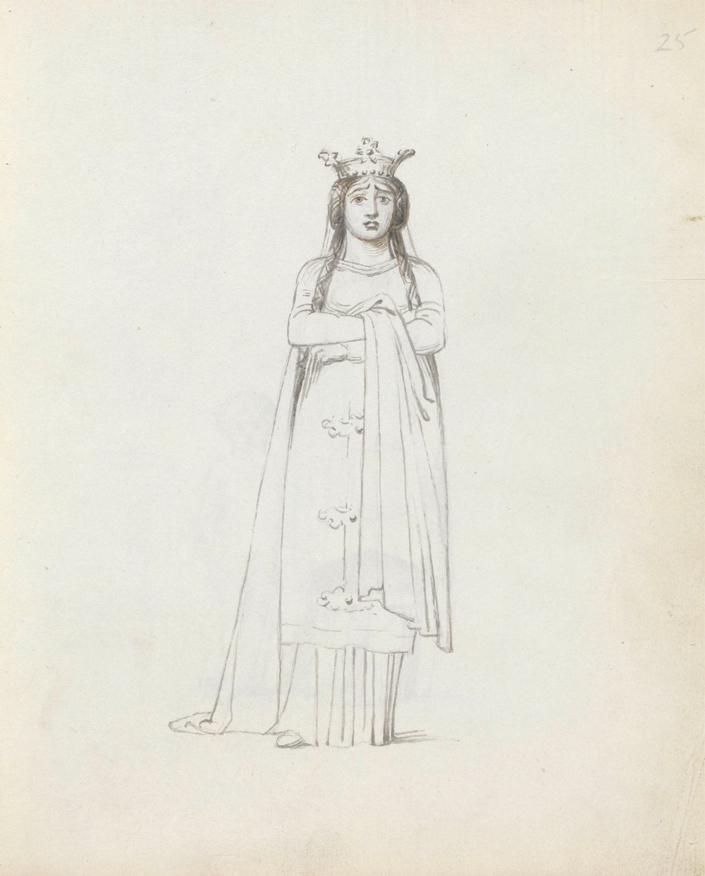 Mrs Siddons som Constance, 1783 (penna, bläck och tvätt på papper) av John Flaxman