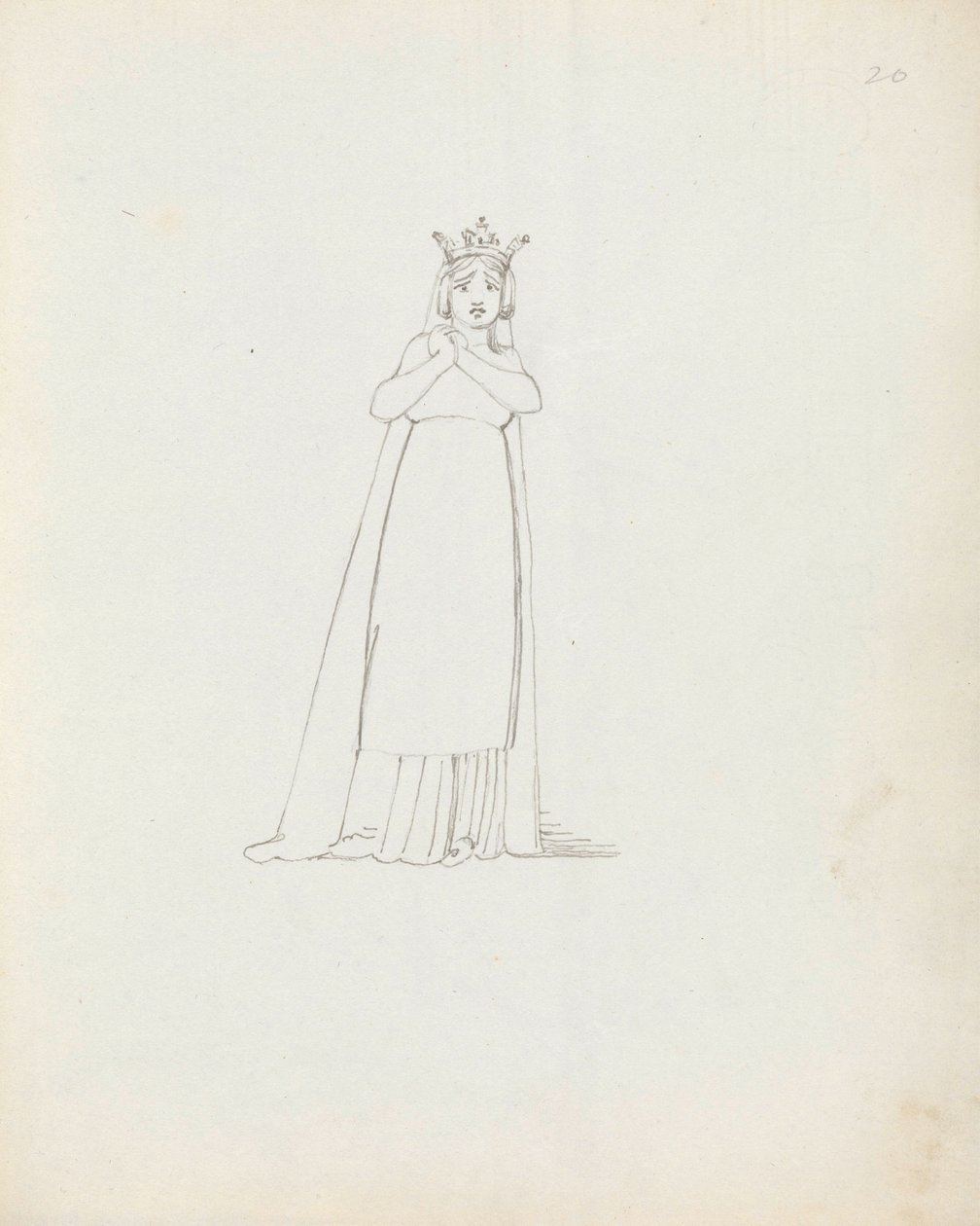 Mrs Siddons som Constance, 1783 (penna, bläck och tvätt på papper) av John Flaxman