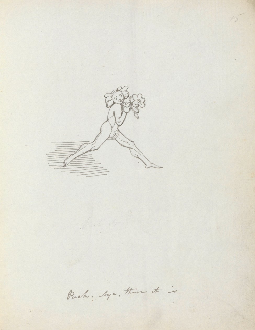 Puck. Ja där är det, 1783 (penna, bläck & tvätt på papper) av John Flaxman