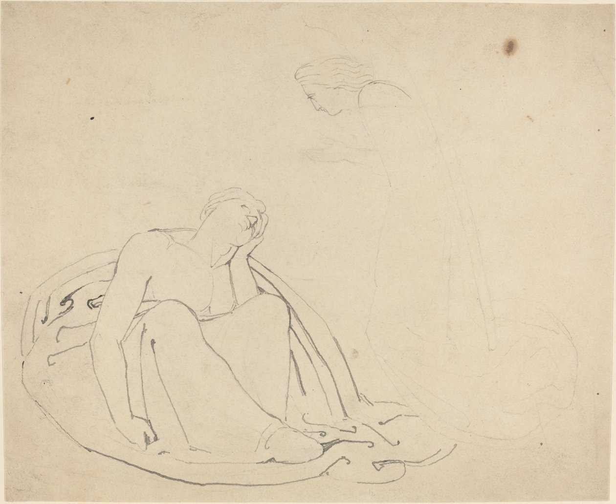 Studera för ett monument av John Flaxman