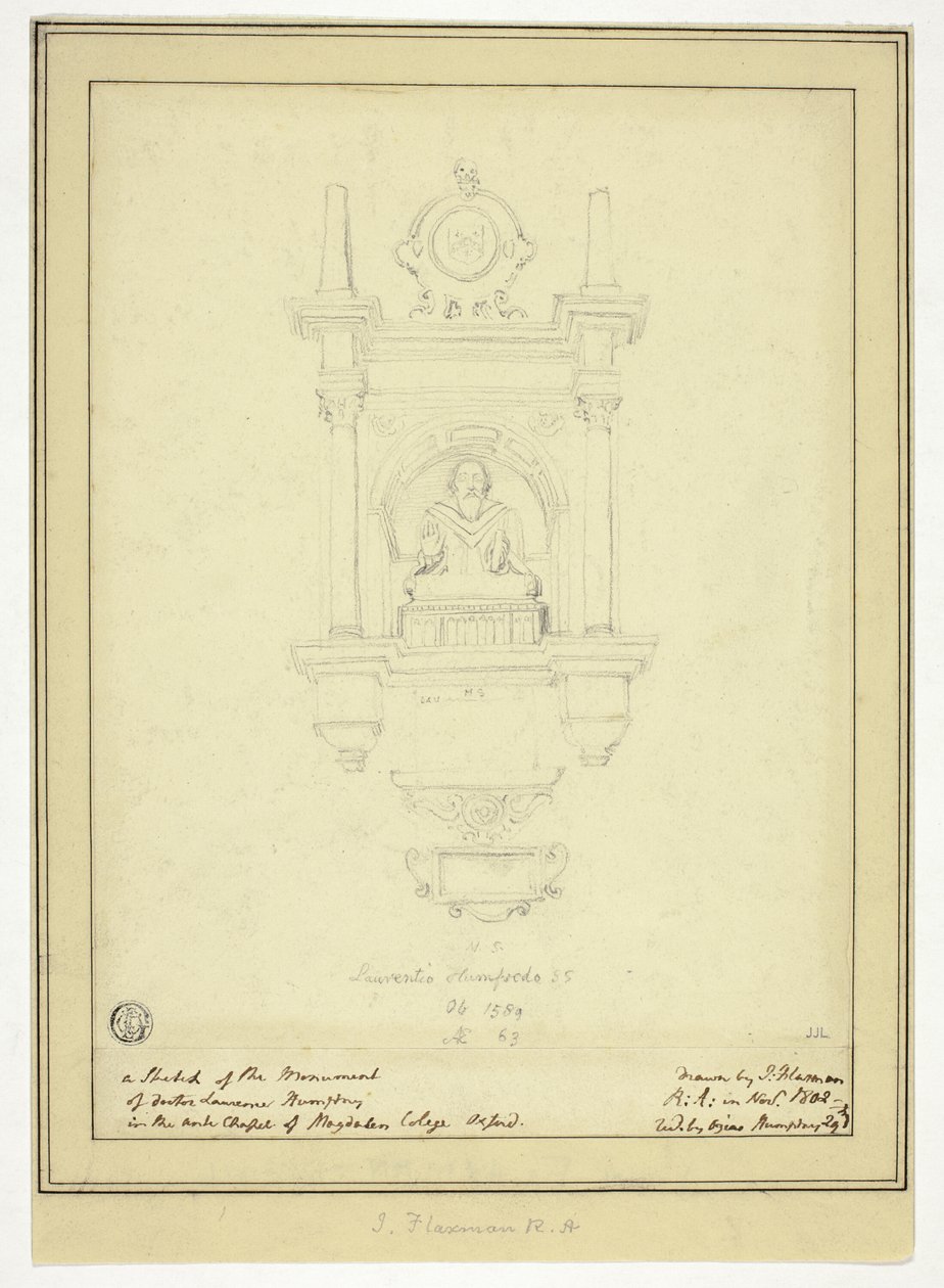 Monumentet över doktor Lawrence Humphrey av John Flaxman