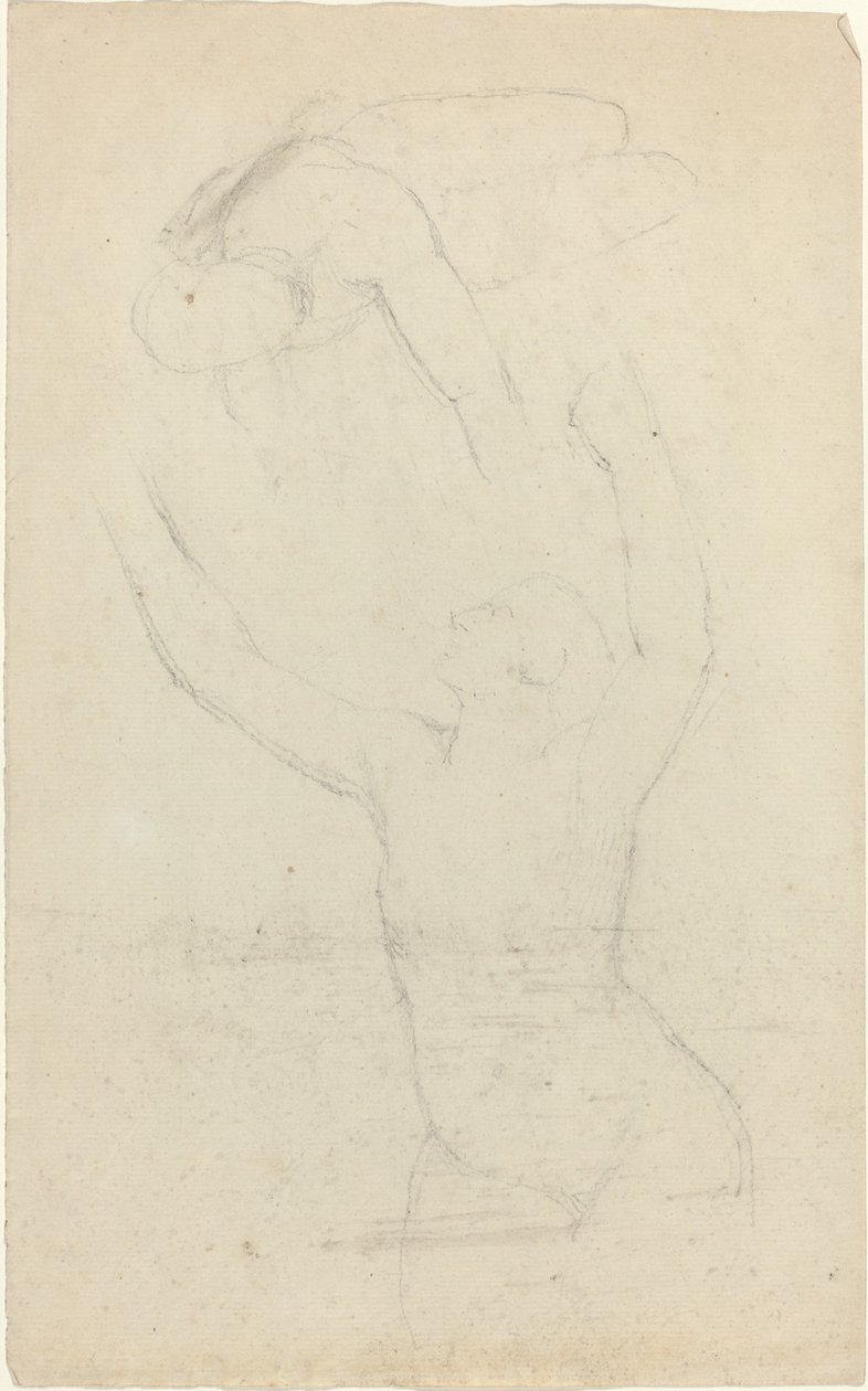 Två luftburna? Figurer som når ut till varandra av John Flaxman