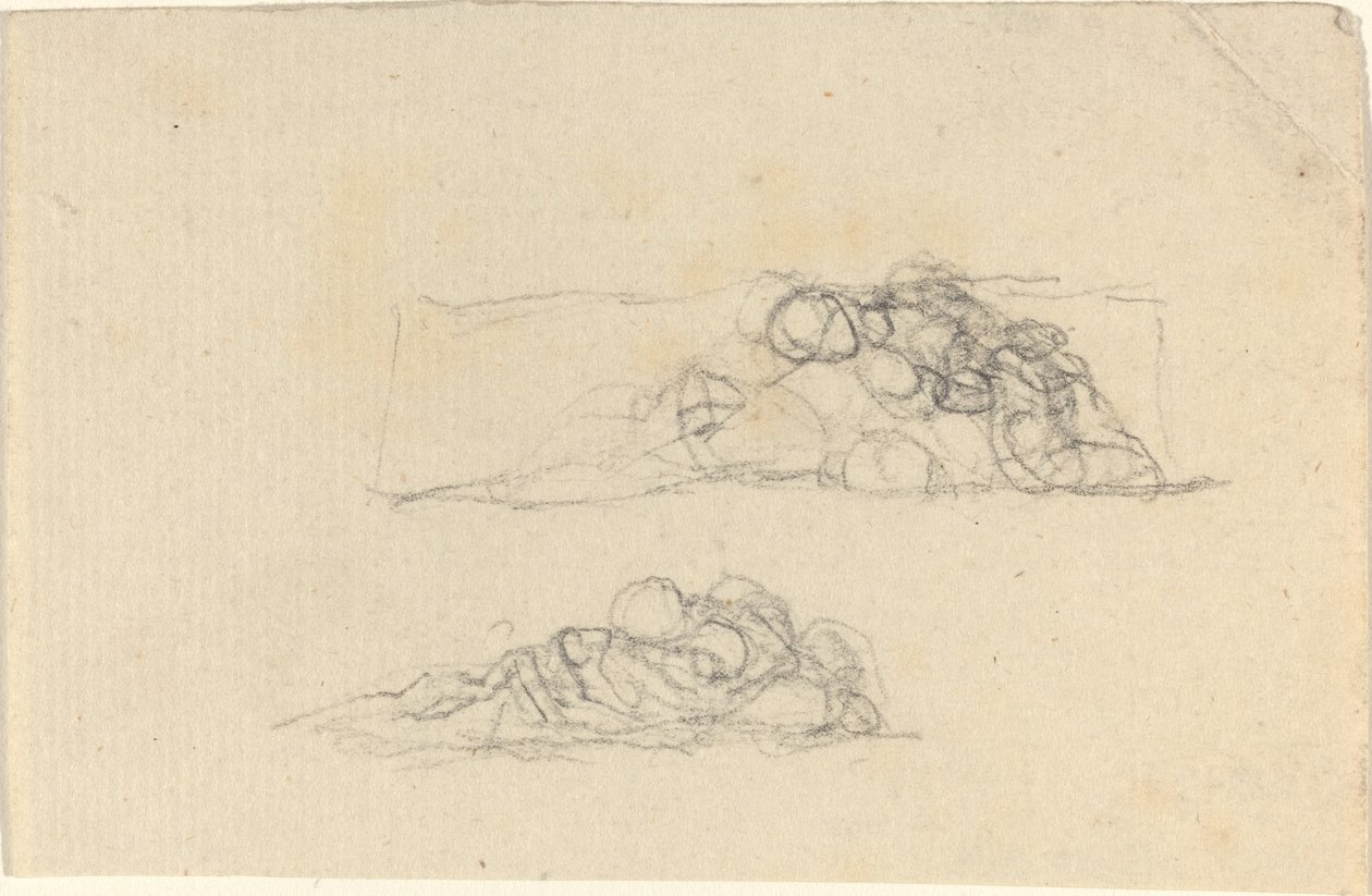Två grupper av hopkrypta figurer av John Flaxman