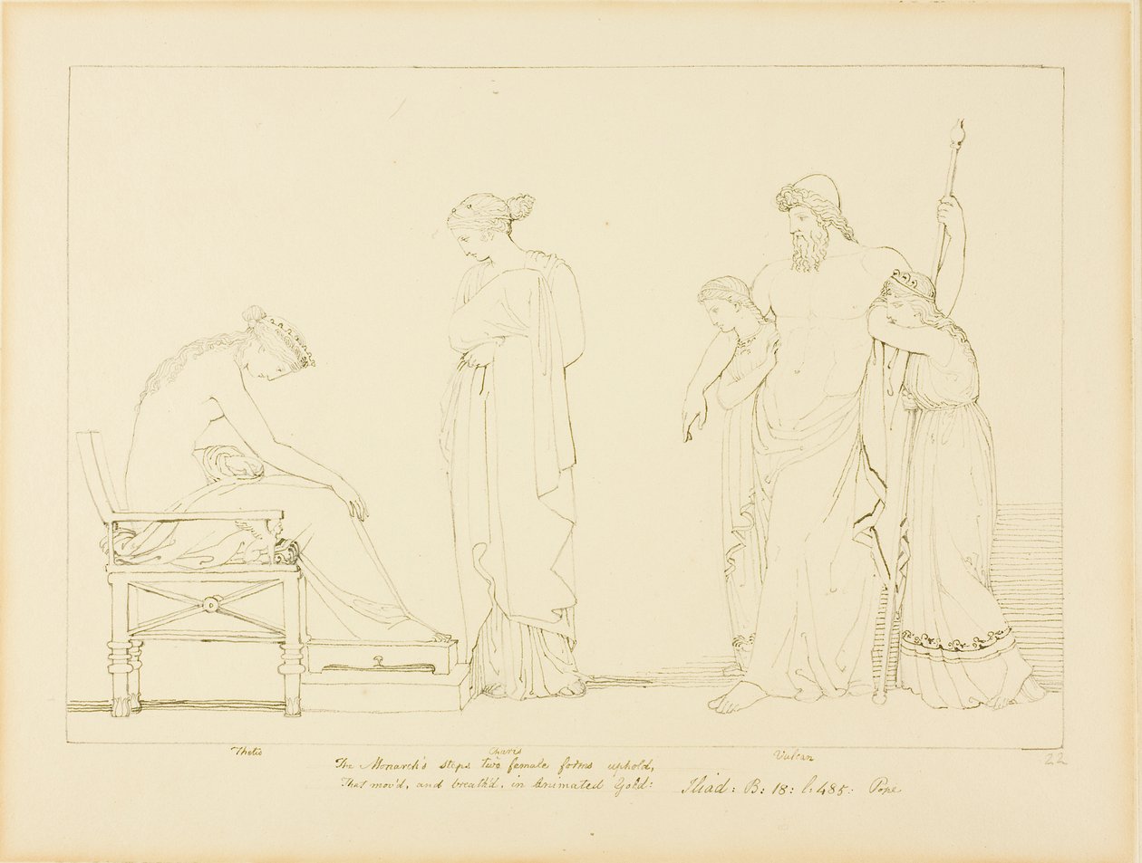 Vulcan och Thetis av John Flaxman