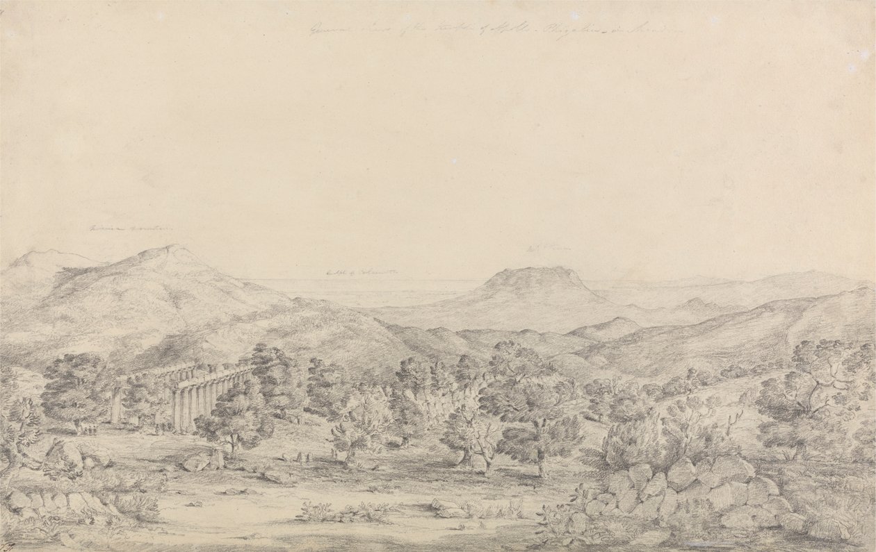 Allmän bild av Apollo Epicurius tempel i Bassae, Figaleia av John Foster