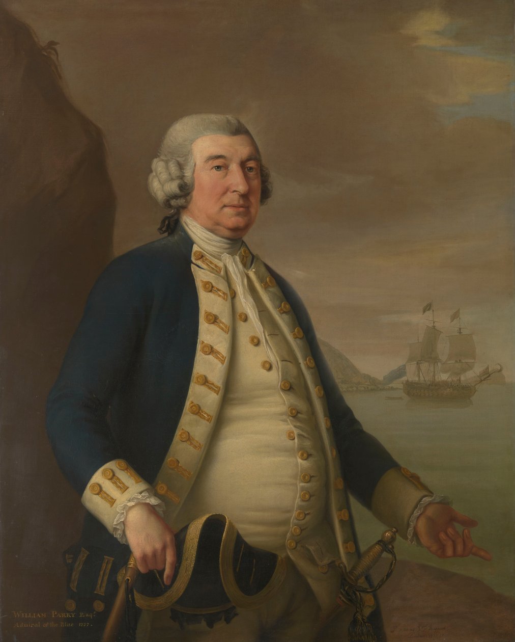Amiral William Parry (1705-1779) av John Francis Rigaud