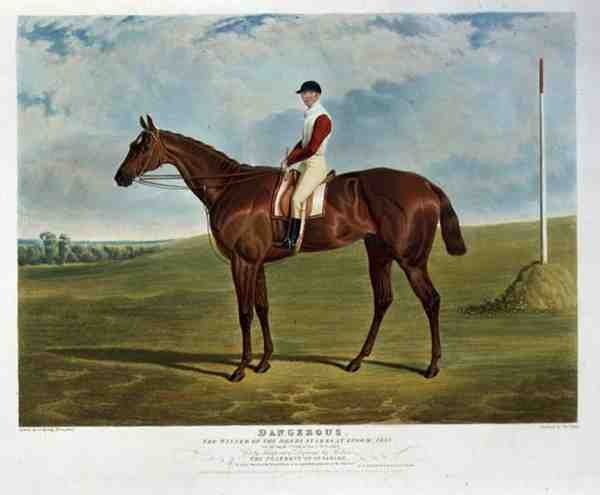 "Dangerous", vinnaren av Derby Stakes på Epsom av John Frederick Herring Snr