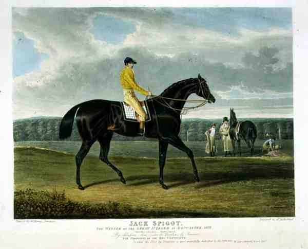 "Jack Spigot", vinnaren av Great St. Leger i Doncaster av John Frederick Herring Snr