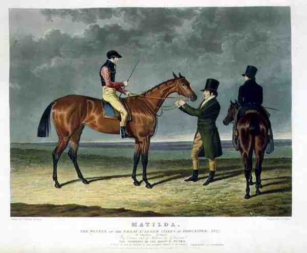"Matilda", vinnaren av det stora St. Leger Stakes i Doncaster av John Frederick Herring Snr