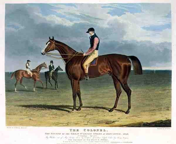 "Översten", vinnaren av Great St. Leger Stakes på Doncaster av John Frederick Herring Snr