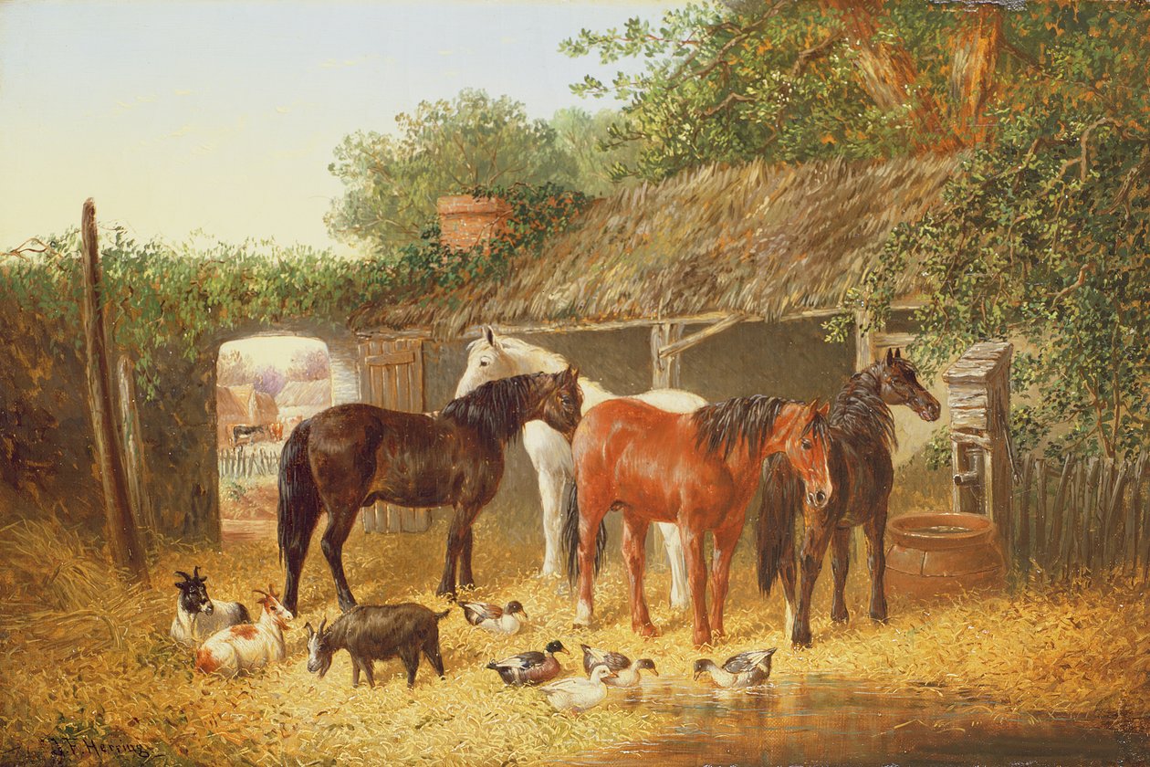 Gårdsgårdskamrater av John Frederick Herring Junior