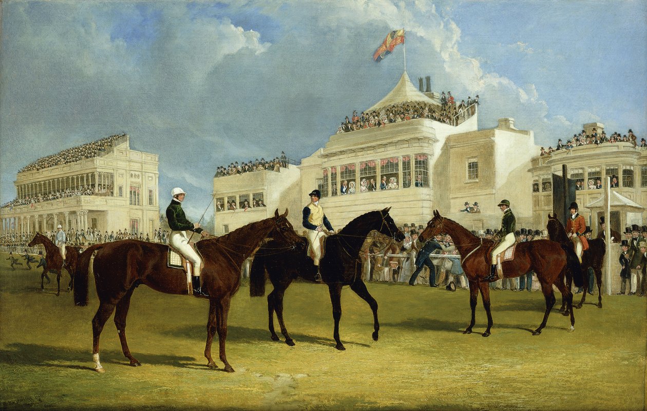 Förbereder för start för kejsaren av Rysslands cup i Ascot, 1845, 1845 av John Frederick Herring Senior