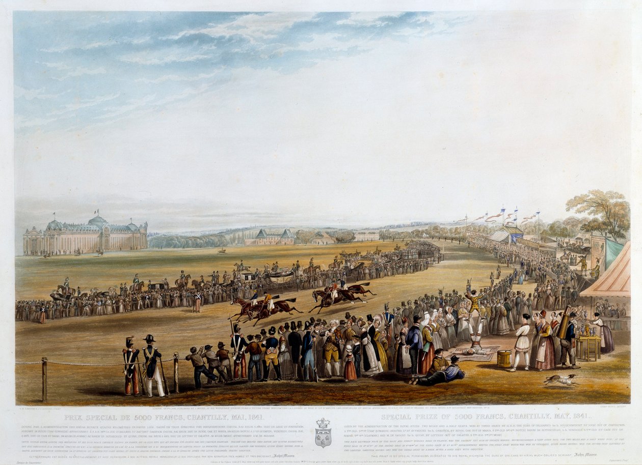 Specialpris på 5000 franc till Chantilly 1841 Tryck av John Frederick Herring (1795-1865) (ec.engl.) 1841 Privat samling av John Frederick Herring Senior